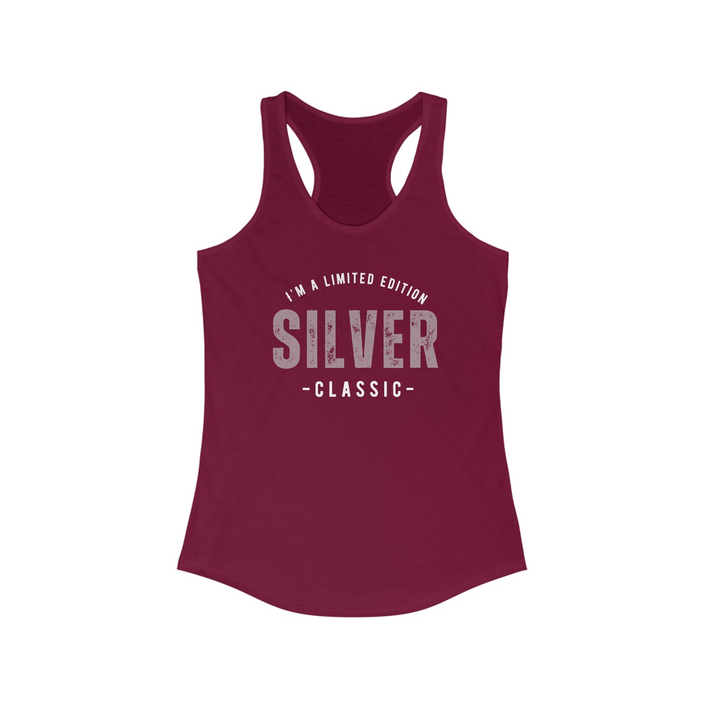 Silver Classic. Women's Ideal Racerback Tank