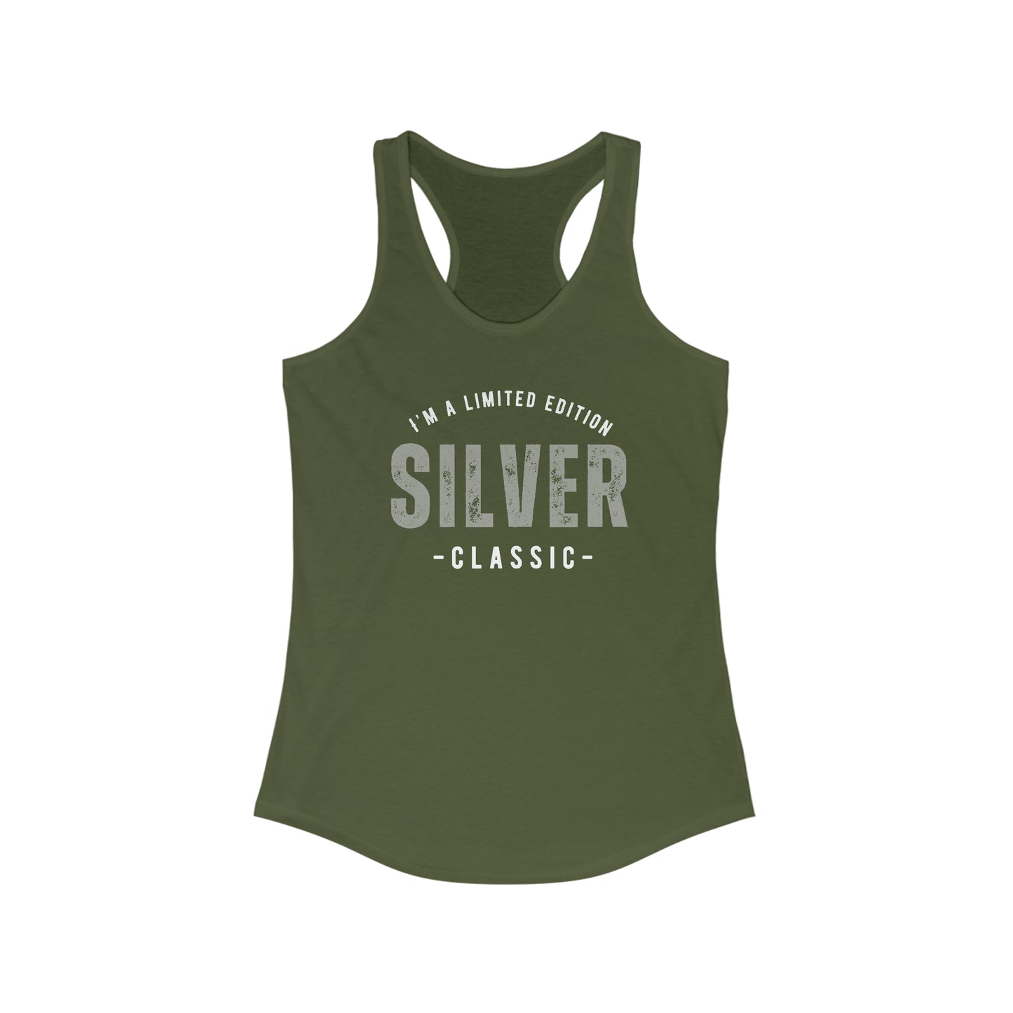 Silver Classic. Women's Ideal Racerback Tank