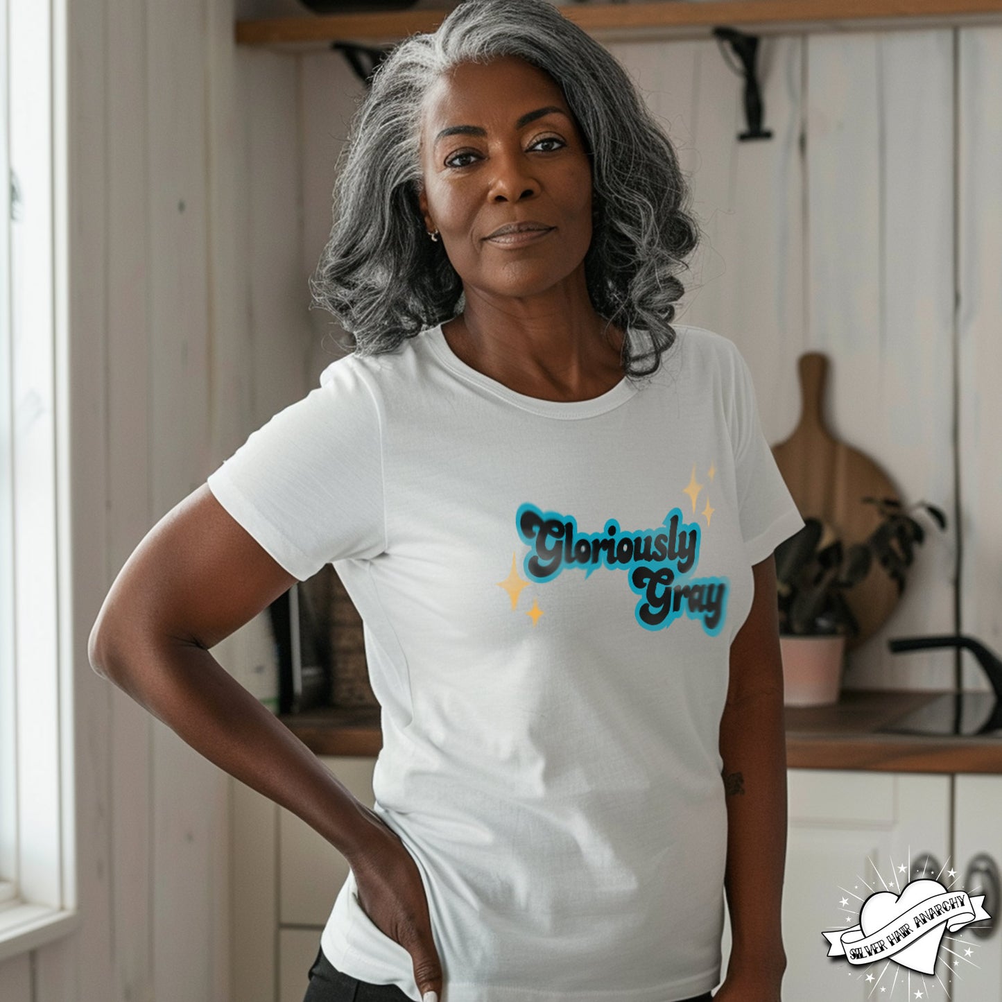 Gloriously Gray, Unisex Jersey Short Sleeve Tee