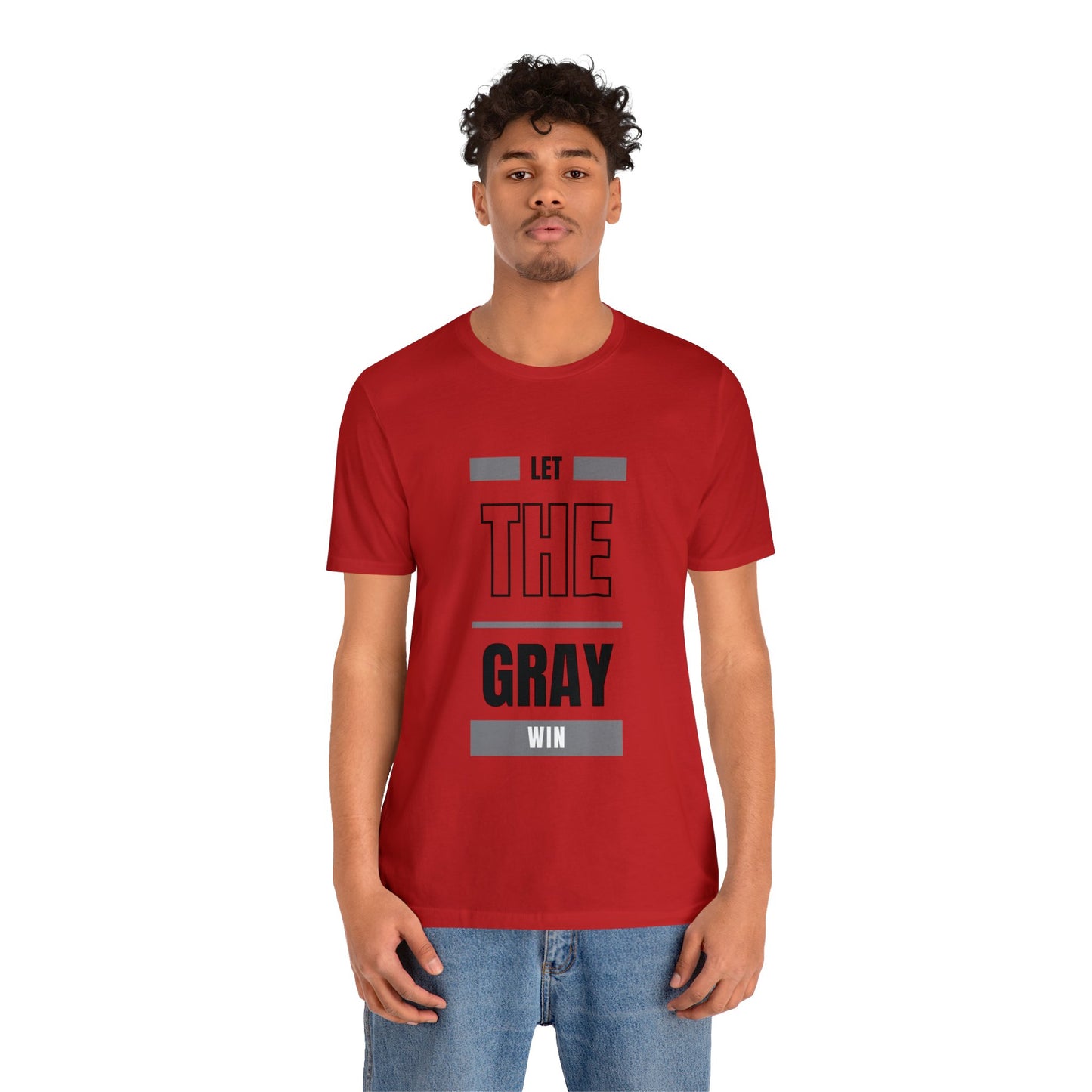 Let the Gray Win, Unisex Jersey Short Sleeve Tee