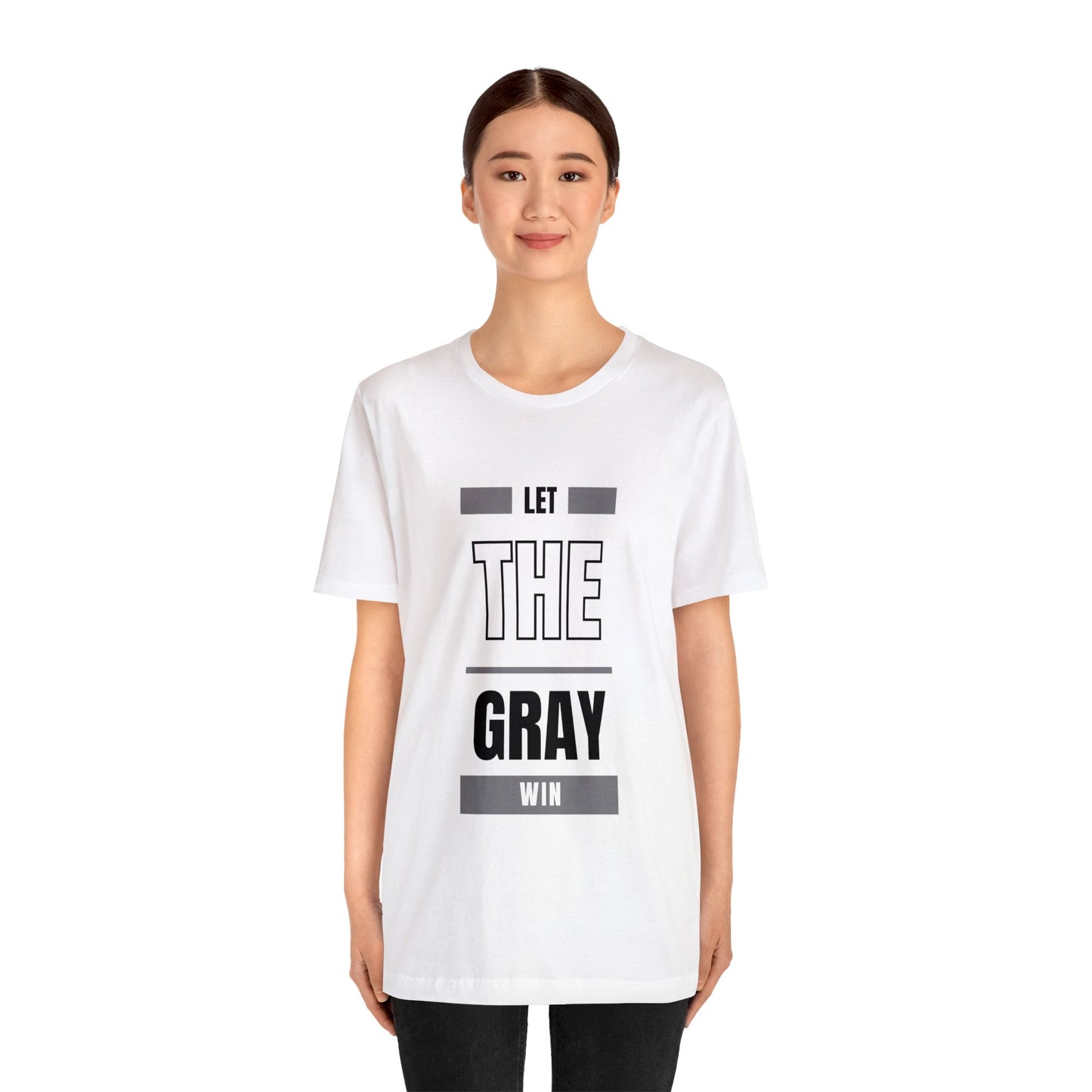 Let the Gray Win, Unisex Jersey Short Sleeve Tee