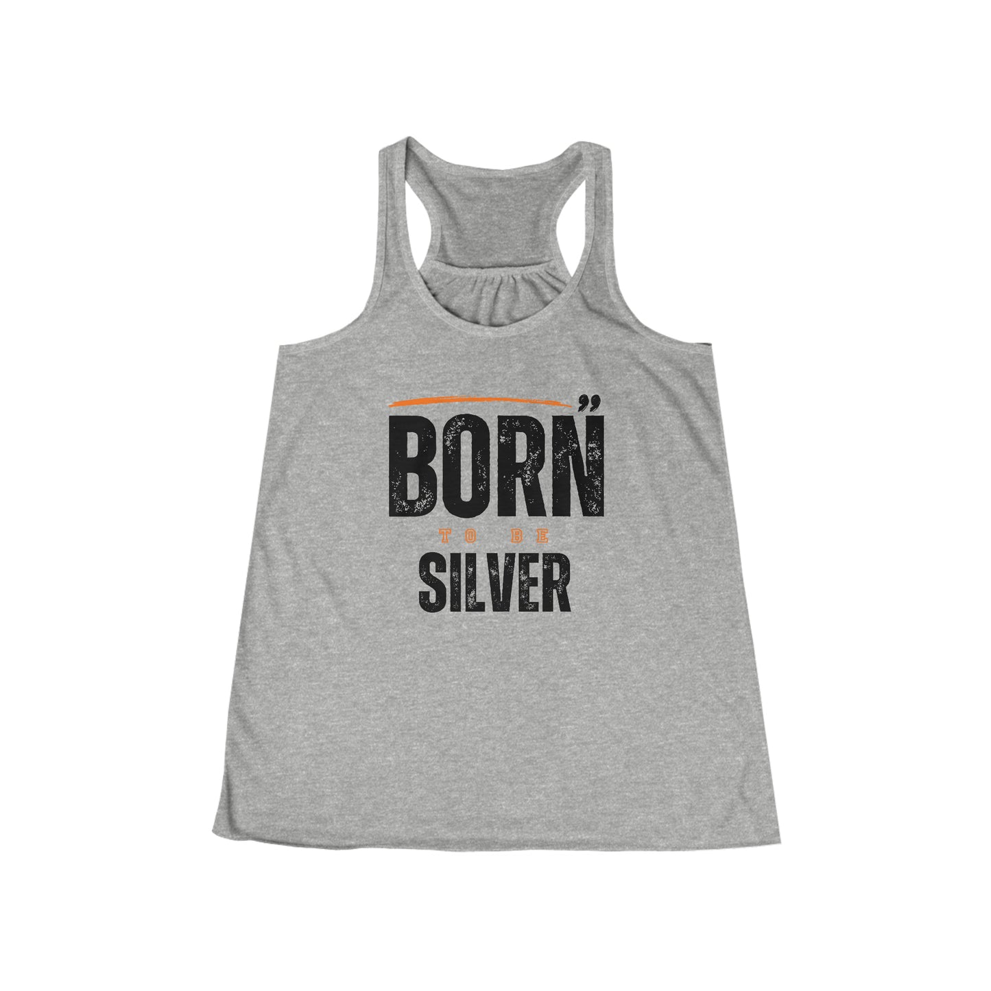 Born Silver. Women's Flowy Racerback Tank