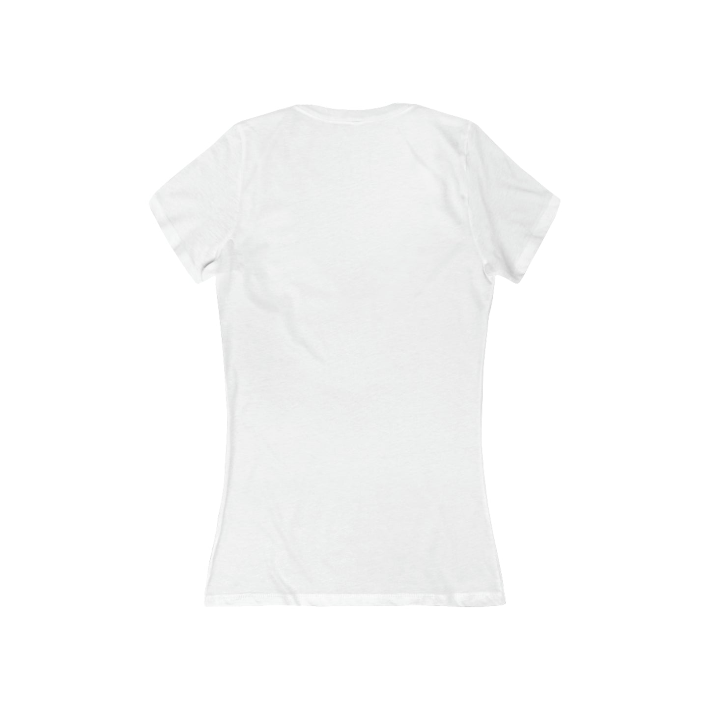 SILVER Classic, short sleeve deep v-neck t-shirt, for women embracing silver and gray hair