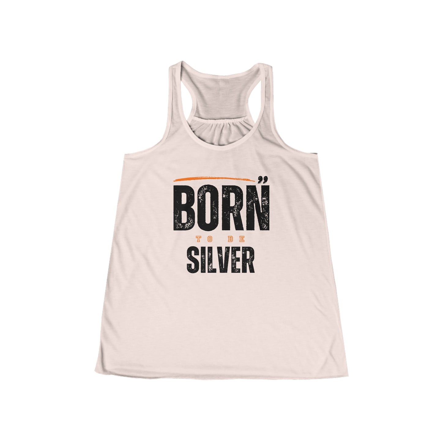Born Silver. Women's Flowy Racerback Tank