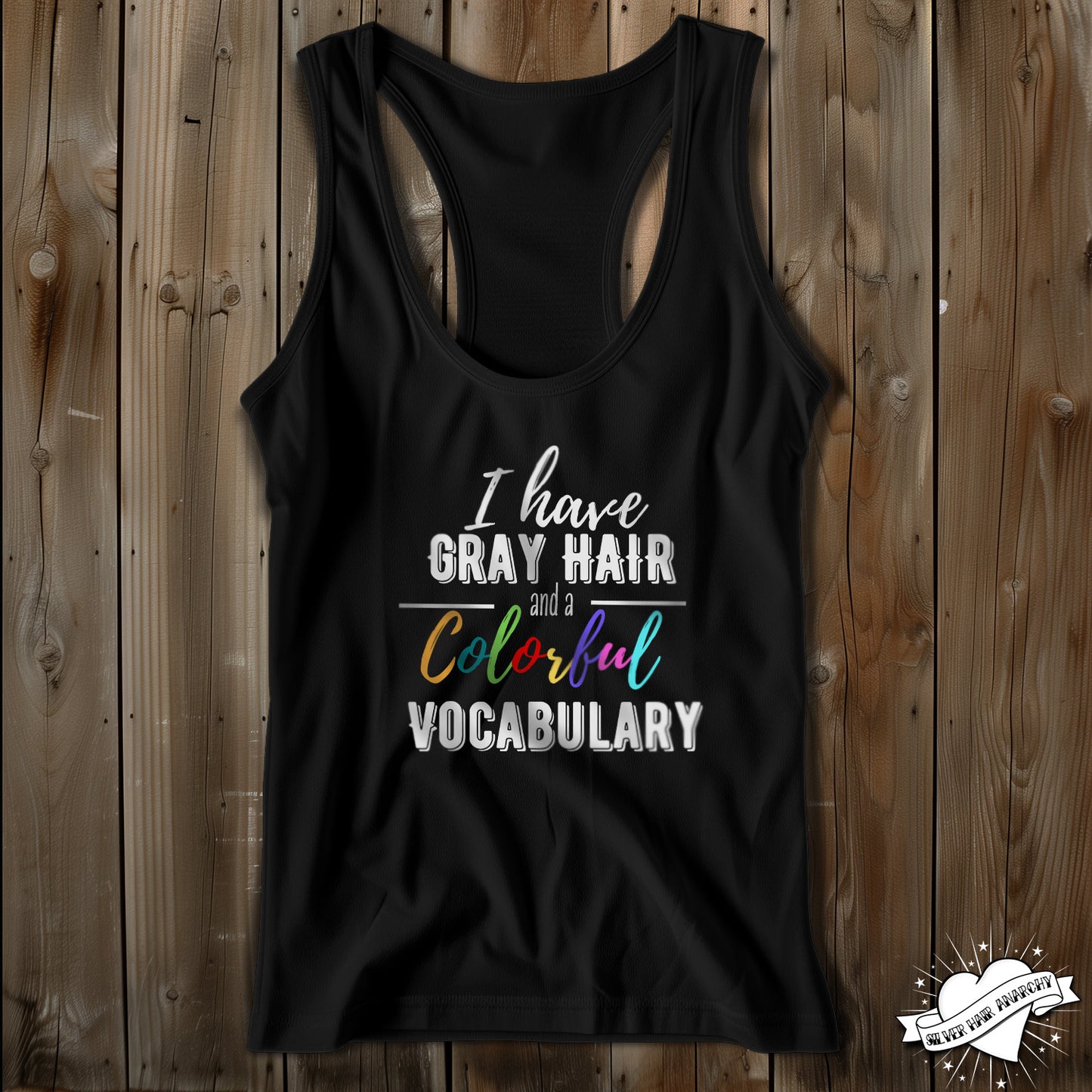 Colorful Vocabulary. Women's Ideal Racerback Tank